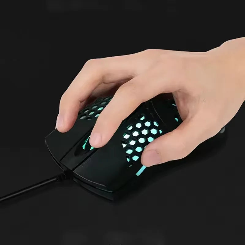 Mouse USB RGB para Computador e Notebook Moderno e Preciso