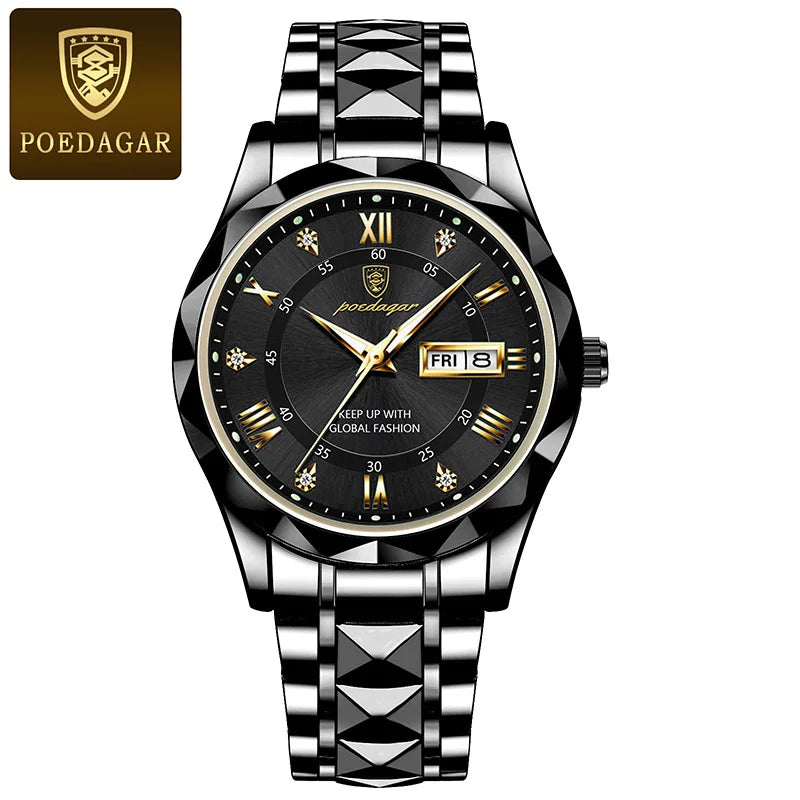Relógio de Luxo Masculino Moda Elegante Casual