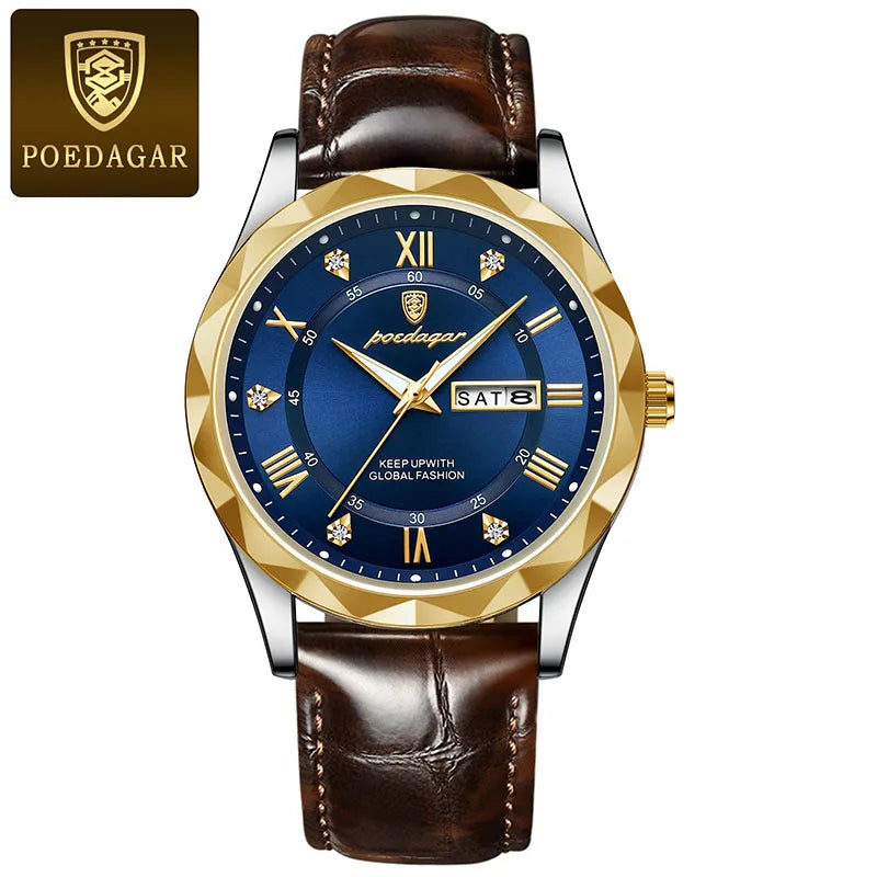 Relógio de Luxo Masculino Moda Elegante Casual