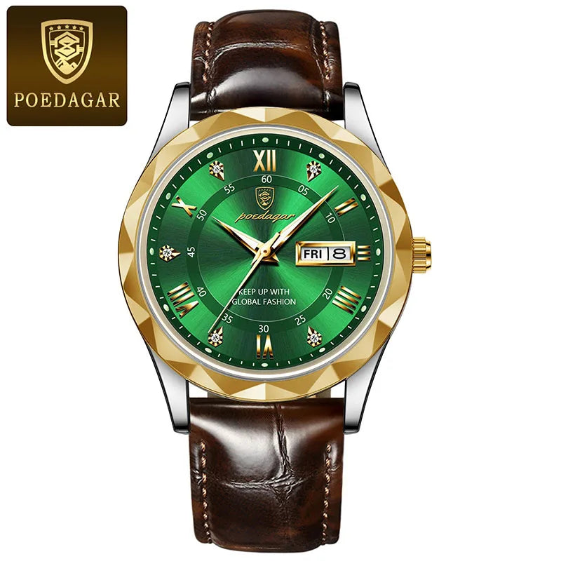Relógio de Luxo Masculino Moda Elegante Casual